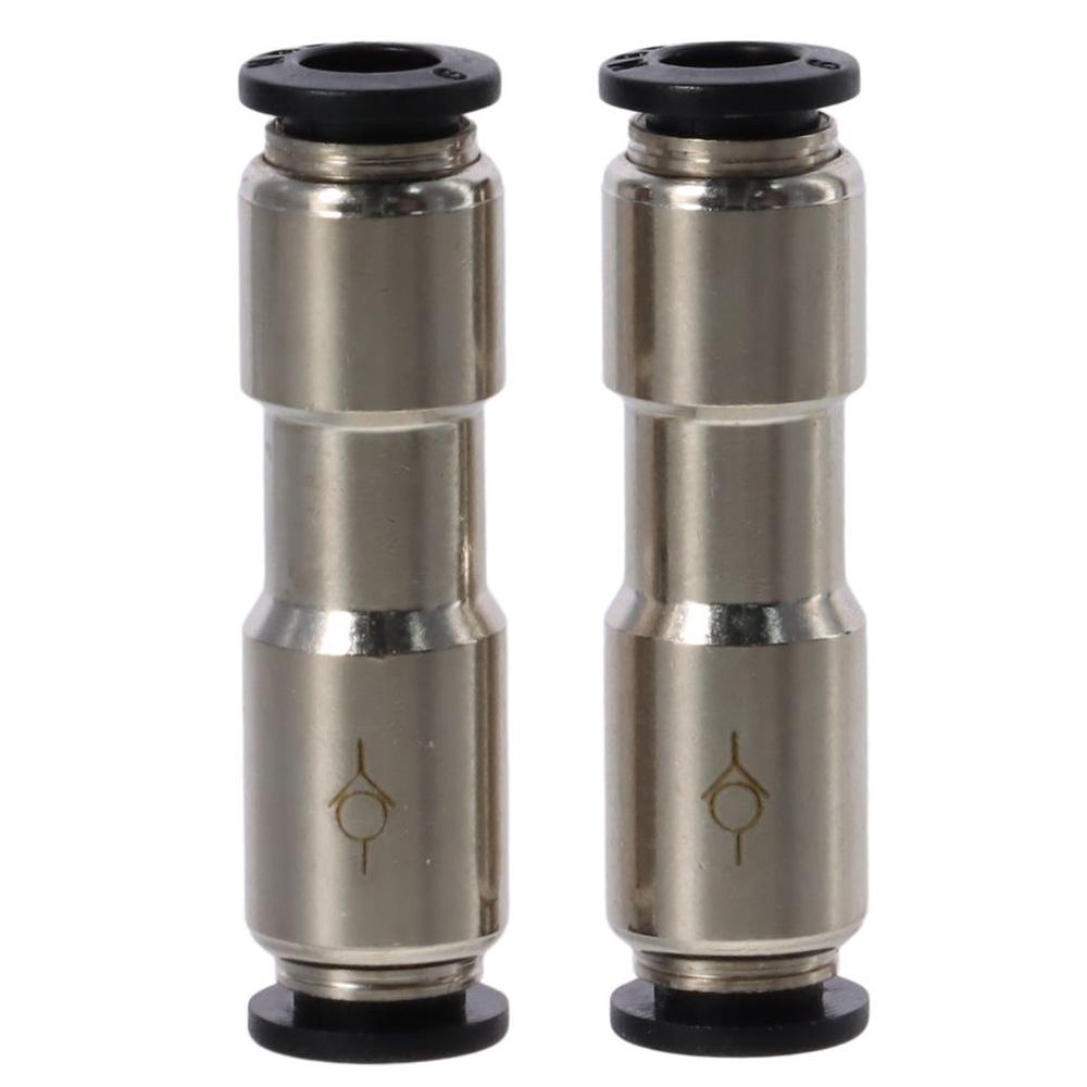 2pcs 1/4" OD Check Valve 1 Way Push to Connect Valve Metalwork One-way Valve  Water