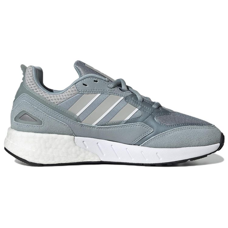 adidas Originals ZX 1K Boost 2.0 Удобные Спортивные С Круглым Носком На Шнуровке Прочные Низкие Повседневные Кроссовки Женские Светло-Голубые GV8028