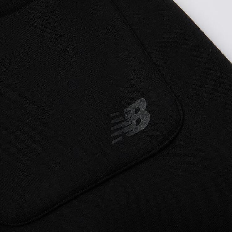 Kids' New Balance Knitted Sweatpants Elastic Letter Straight Fit Fleece Lined 4LF45073-BK