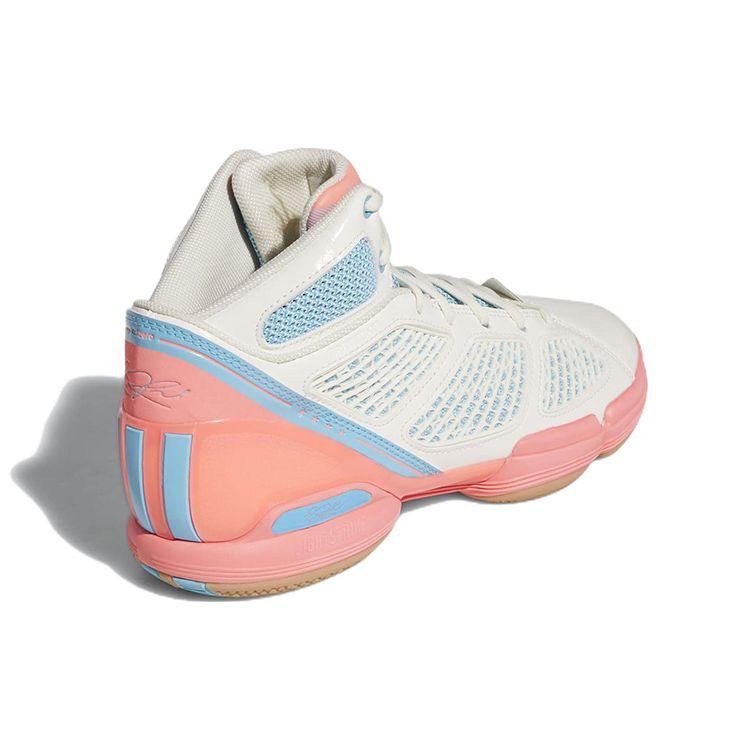 adidas Adizero Rose 1.5 Restomod Off White Acid Red Мужские кроссовки Кремовый Ярко-Голубой GY6487