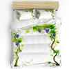 Summer Fruit Strawberry Leaf Repeat 3pcs Bedding Set For Bedroom Double Bed Home Textile Duvet Cover Quilt Cover Pillowcase