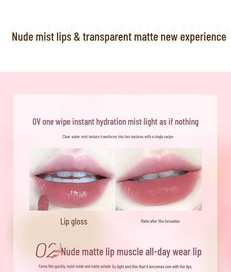 GoGoTales Матовый блеск для губ с водянистой текстурой