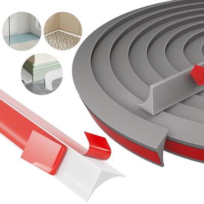 Силиконовая уплотнительная лента Гибкий душевой порог Прочный барьер для воды Край пола