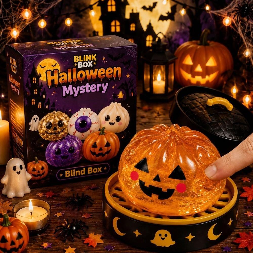 Glitter Filled Halloween Spooky Glitter Dumpling Squishies Toys Slow Rising Squishy Party Favors
