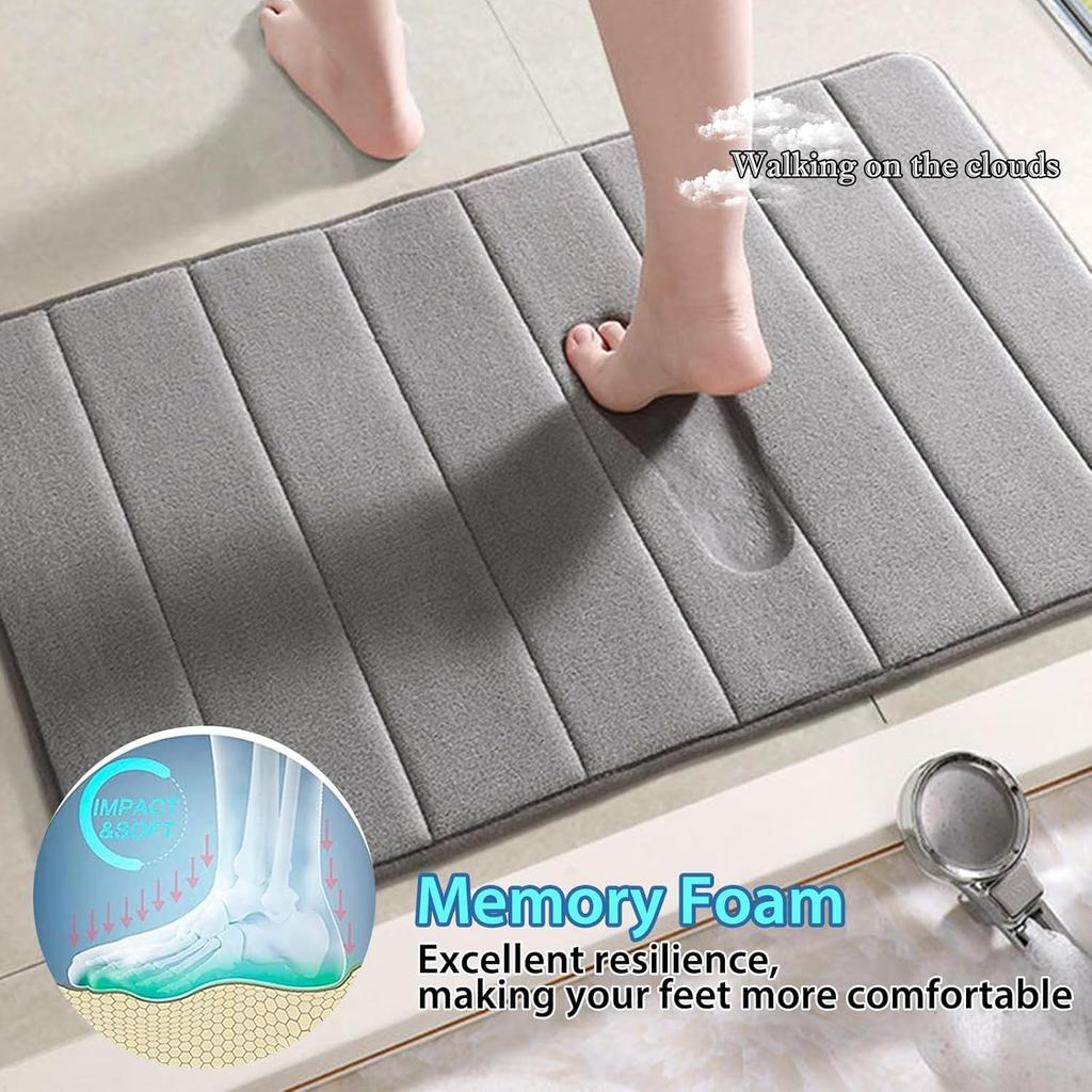 Набор ковриков для ванной 5 штук - Коврик для ванной с эффектом памяти Коврики для туалета Сильно впитывающие Нескользящие Ультрамягкие Легко чистить
