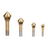 4Pcs Countersink Deburring Drill Bit Taper Hole Cutter High Speed Steel Chamfering Tool