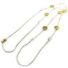[N8445] - Gold White 'Scarlett' Long Necklace