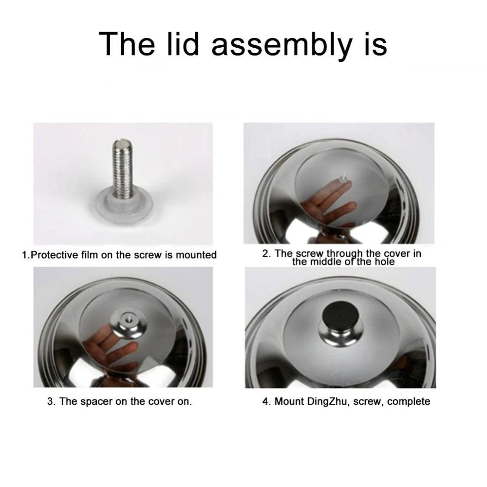 Stainless Steel Vegetable Cover Universal Wok Lid Pot Durable Frying Pan Covers  Kitchen Supplies