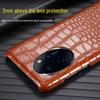 Honor 70/70SE/70Pro Crocodile Pattern Genuine Leather Phone Case