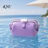 Portable Jelly Tote for Travel Waterproof Silicone Swim Bag, Foldable Beach Bag with Adjustable Shoulder Lightweight Pool Gear Organizer Strap,
