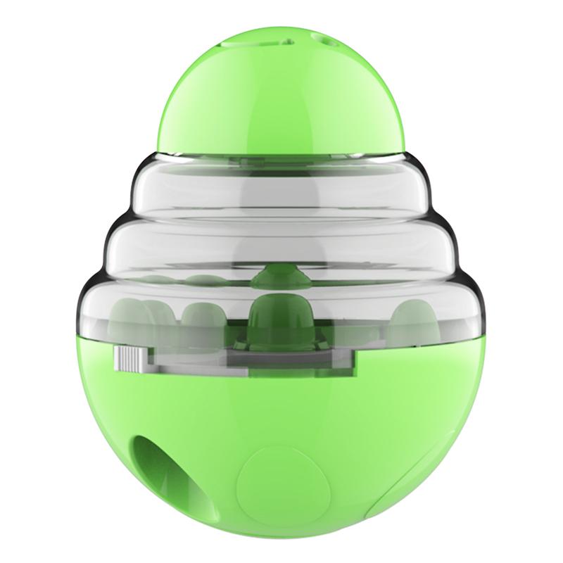 Интерактивная игрушка-кормушка для собак и кошек, для мелких животных, IQ-тренинг, улучшение для котят и щенков, медленно качающаяся, просыпающая корм, контейнер для еды