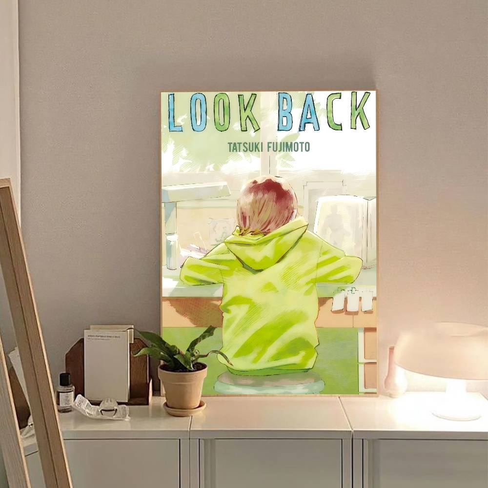 Аниме Look Back  Качественные принты и постеры Водонепроницаемые бумажные наклейки Постеры для кофейни и бара Настенные наклейки