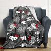 1 шт. Плед Хэллоуин Hello Kitty Легкий фланелевый плед для дивана, кровати, путешествий, кемпинга, гостиной, офиса, дивана, кресла