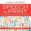 SPEECH TO PRINT Paperback t925 UKN157