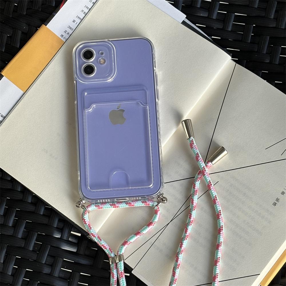 Чехол Poco X7 Pro с ремешком-шнурком Crossbody, силиконовый прозрачный чехол для Xiaomi Poco X7, чехол-ожерелье с ремешком, слотами для карт