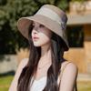 Летняя шляпа женская шляпа-ведро солнцезащитная шляпа летняя уличная защита от УФ-излучения с большими полями