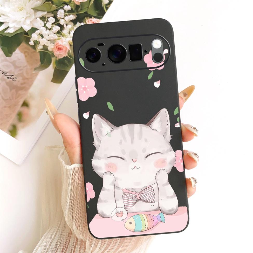 Case For Google Pixel 10 Pro XL Cover Silicone Cute Cat Fashion Butterfly Funny Painted Casing G45RY GUL82 GYPW4