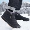 Модные ботинки женские зимние мягкие ботинки женские водонепроницаемые ботинки на платформе женская обувь на молнии удобные плоские ботинки женские зимние ботинки