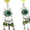 Les Trésors De Lily [D9643] — Зеленые дизайнерские серьги «Couture»
