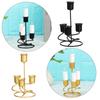 Candles Black Candlesticks Metal Candle Stands Wrought Iron Candelabra Modern Style Candle Holders