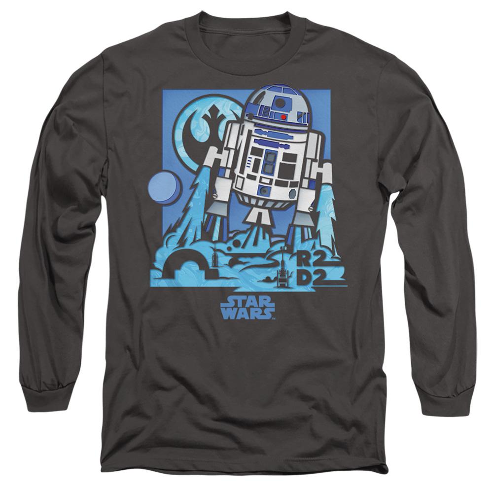 STAR WARS Унисекс футболка для взрослых с вырезкой R2-D2