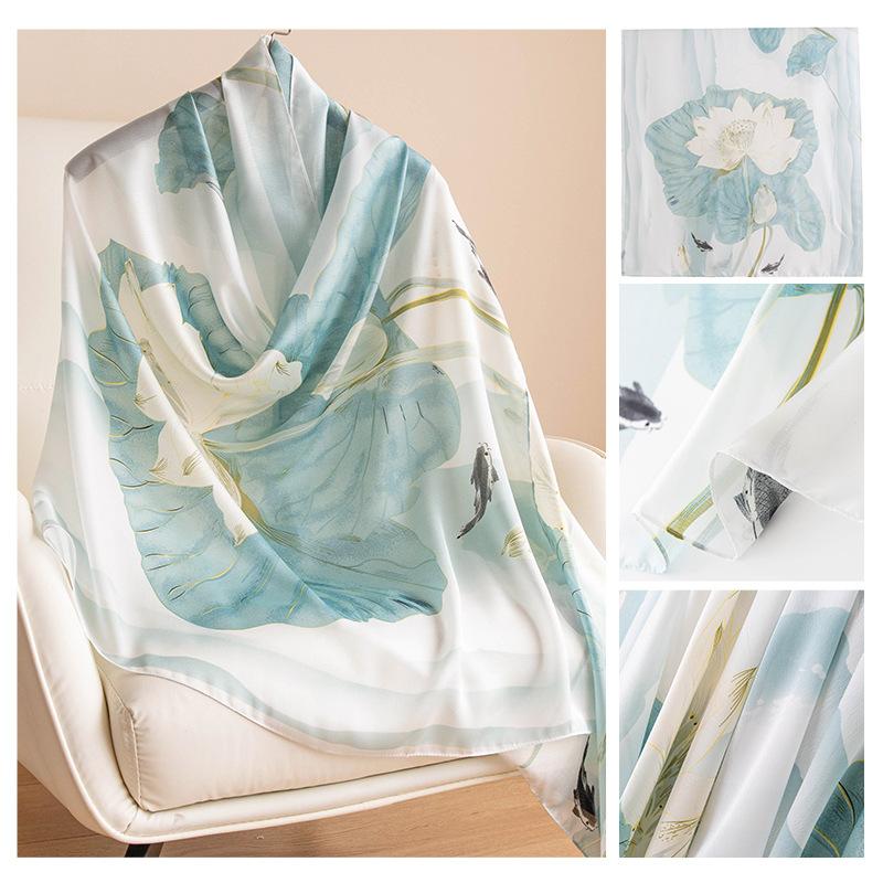 Summer Shawl Scarf Long Strip Sun Protection Versatile Fashion Women's Scarf for Outerwear