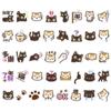 40pcs/lot Cartoon Kitty Stickers Naughty Black Cat Kawaii White Cat Children Sticker DIY Stationery Bottle Laptop Decoration