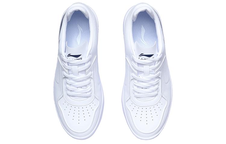 Li Ning Уличные Удобные Низкие Кеды для Скейтборда Унисекс Бело-Синие AGCQ251-6