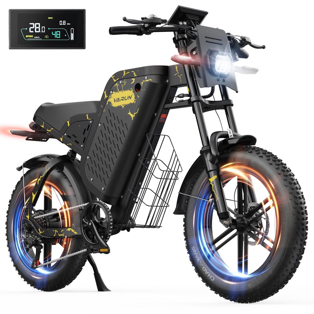 Электровелосипед Varun X-Plorer Beast для взрослых, мощный мотор 750 Вт, аккумулятор 48 В 31,5 Ач, несколько режимов езды для городского/внедорожного использования