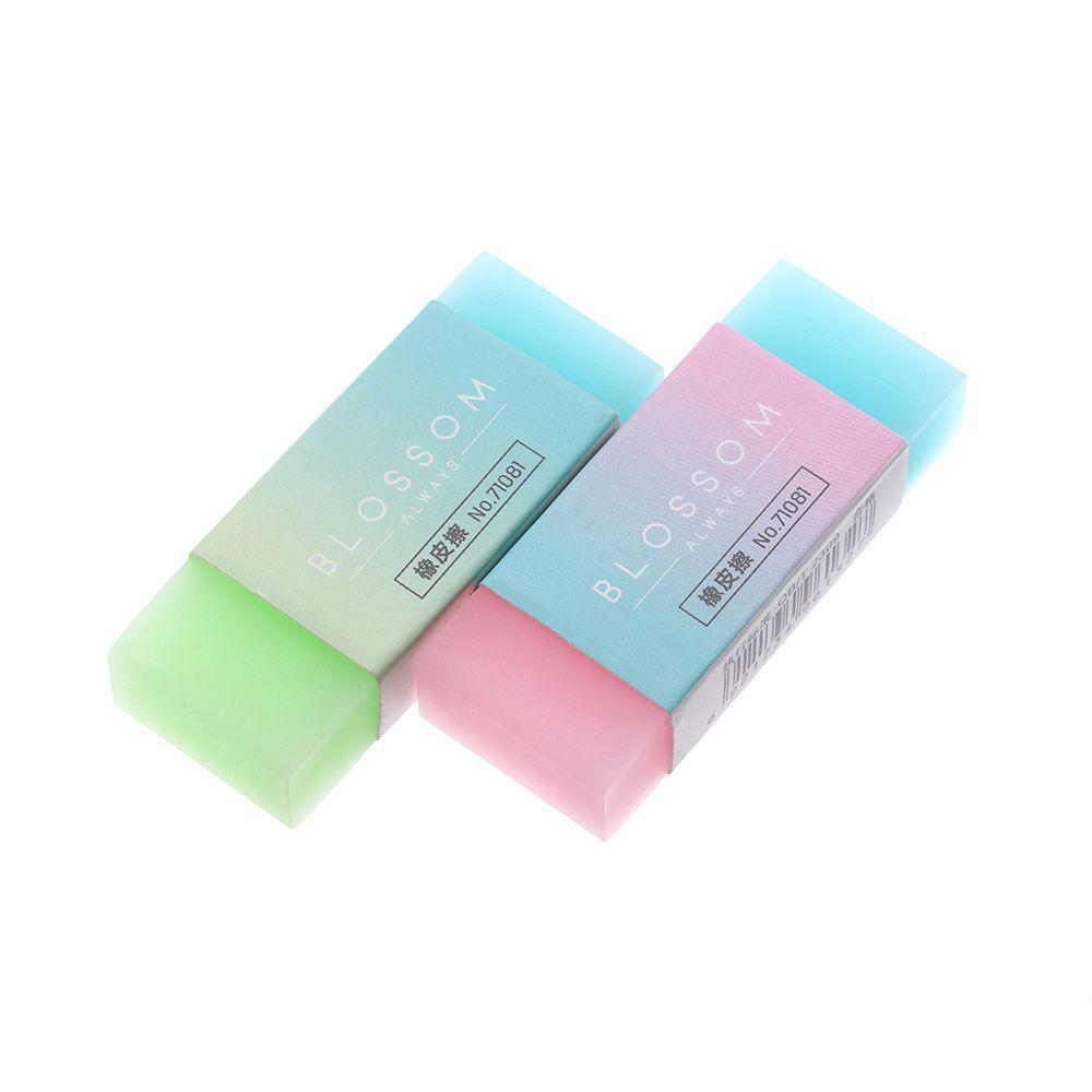 Stationery Durable Professional Soft Rubber Erasers Cube Pencil Eraser Jelly Colored