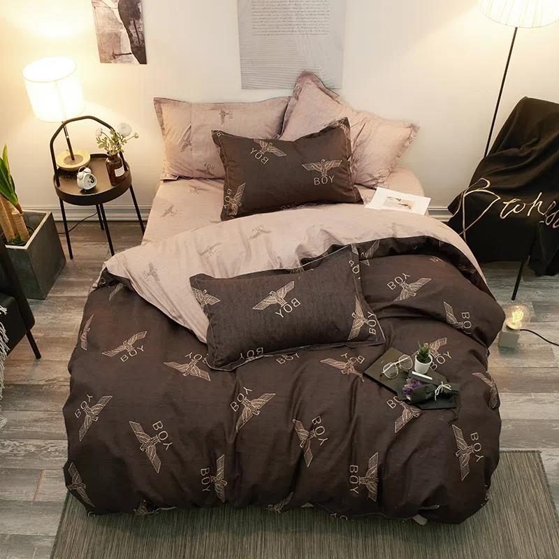 Мягкий пододеяльник, простыня, наволочка, комплект постельного белья с рисунком Love Hear