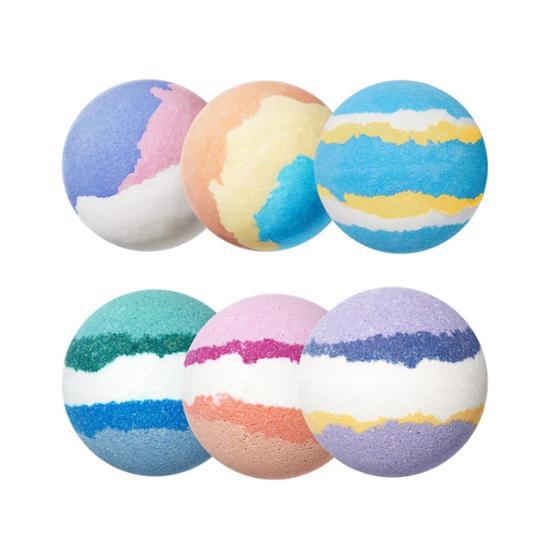 Круглая бомбочка для ванны Выберите добавки для ванны (пузырьковый/газированный/арт)