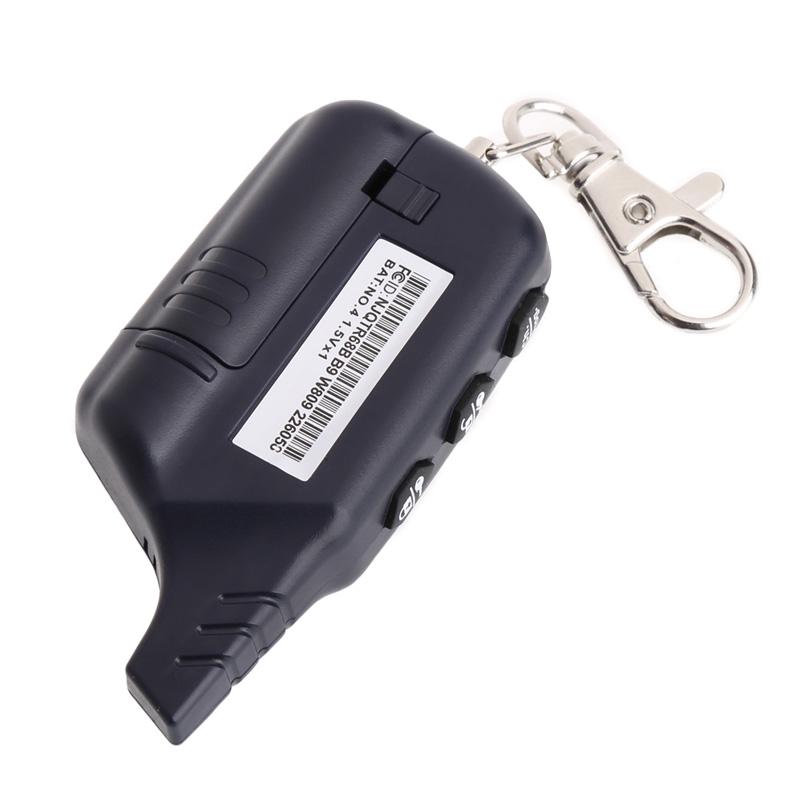 B9 LCD Remote Controller For Two Way Car Alarm Keychain Russian Version