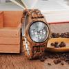 Часы BOBO Bird Wood Watch Luxury Wood Metal Strap Chronograph Date Display Quartz Watch Versatile Watch Metal White Men's Men's