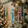 12Pcs Twisted Water Drop Christmas Icicle Pendants Set Xmas Tree Hanging Decor  Holiday Festive