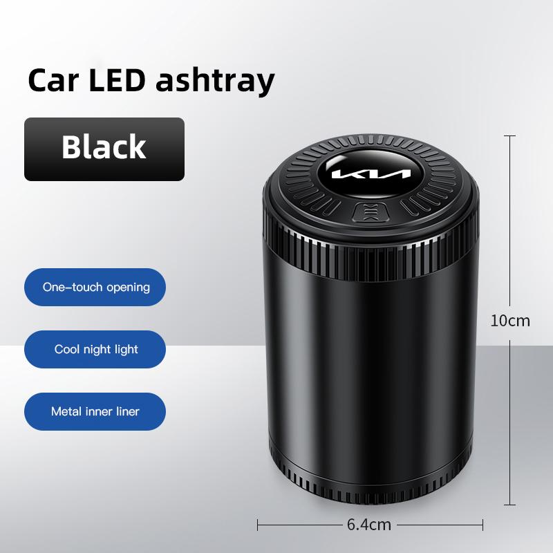 Car Ashtray One Touch Open Portable Ashtray Cup Auto Interiors For Kia Sportage Ceed Picanto ProCeed Niro Morning K7 K5 K8 K3 K9