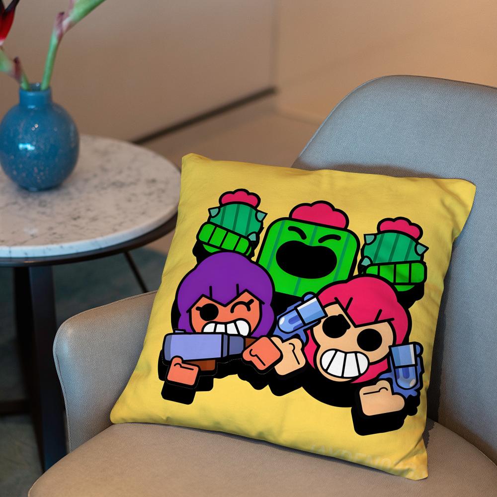 Горячая Игра B-BRAWLs Чехол для Подушки из Фильма 2-в-1 Двусторонний Плюшевый Чехол для Подушки | Автомобиль/Диван/Кровать | Идеальный Подарок