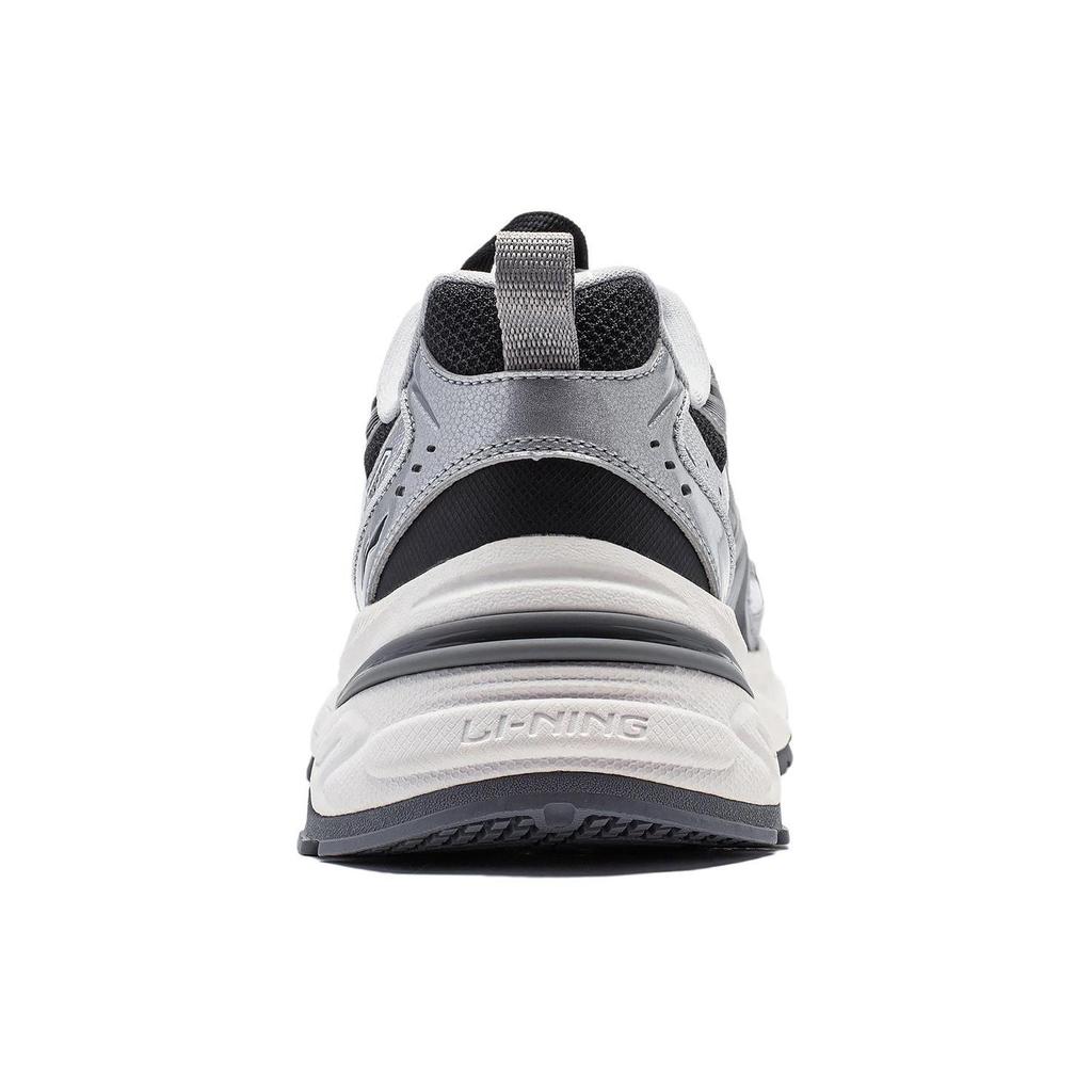 Li Ning Aurora 2K V2 Амортизация Скользкая Устойчивость к истиранию Поддержка Низкие Повседневная Обувь Мужская Белый Серебристый AGCU025-1