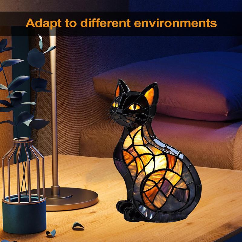 Animal Table Lamp Creative Resin Ambient Light New Art LED Night Light Resin Statue for Wedding Party Shelf Bedroom Home Bed