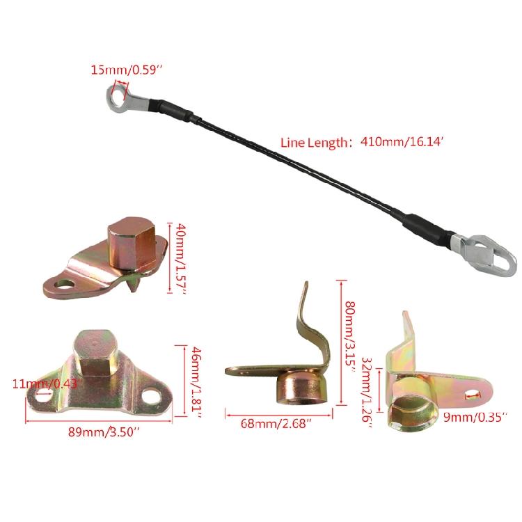 Truck Tailgate Hinge Cable Kit Hinge Insert Kit for GMC for