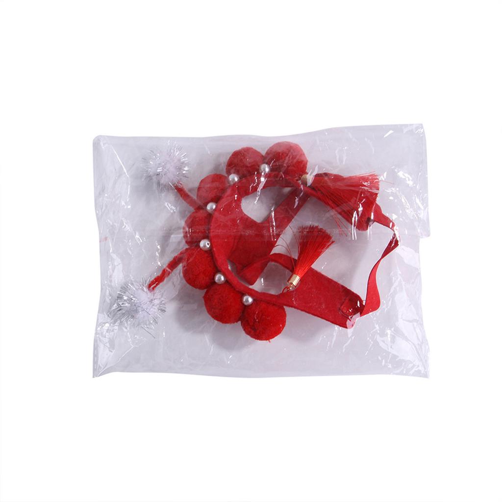 Милая рождественская китайская оперная повязка на голову для кошки, собаки, костюм для косплея, головной убор китайской оперы, аксессуары для собак и кошек