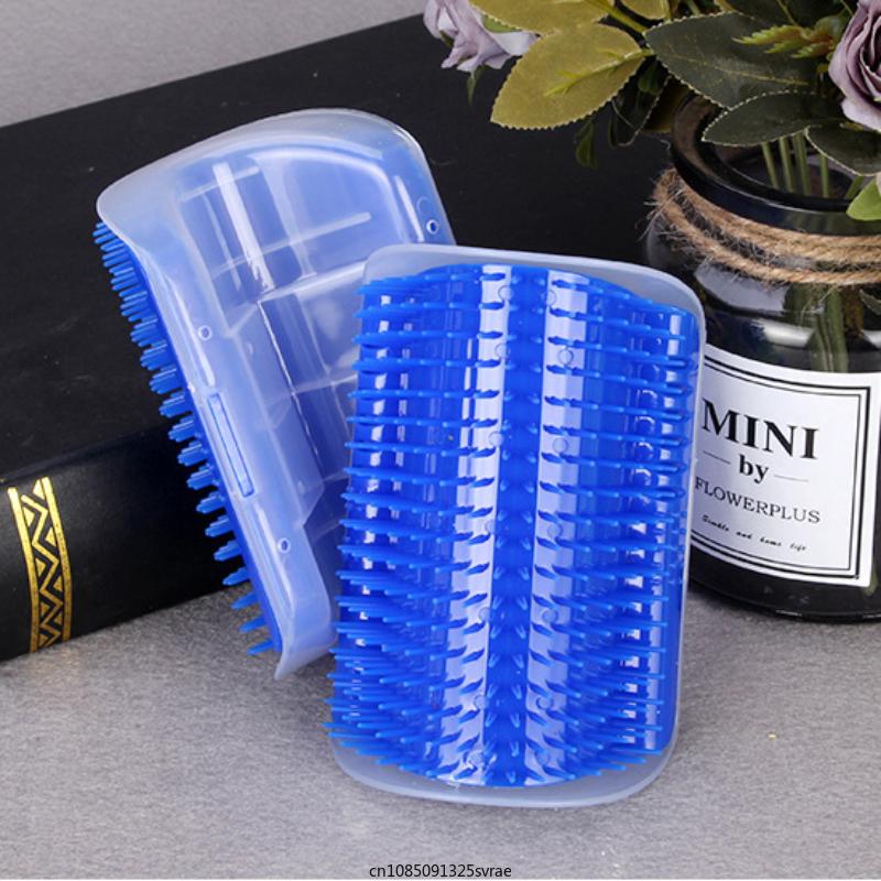 Кошачий самостоятельный груминг с кошачьей мятой Массажная расческа для кошек, щетка для расчесывания лица с помощью щекочущей мягкой расчески Игрушки для поглаживания домашних животных