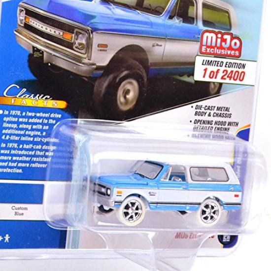 Johnny Lightning Масштаб Mijo Toys 1970 Chevrolet Blazer 164 - (Белая молния) - (синий)