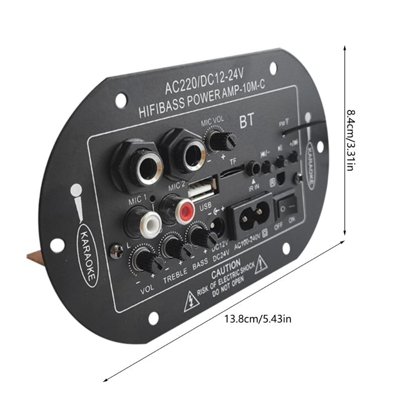 Плата усилителя с регулировкой высоких и низких частот, DC12-24V, Стерео плата усилителя для DIY беспроводных колонок