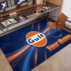 Custom Rug Gulf Pattern Print Name Text Soft Non‑Slip Floor Carpet for Home Indoor Decoration