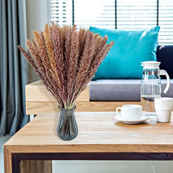 30 шт. сушеные растения, пушистые, привлекательные, 2 цвета, отличные искусственные сушеные травяные растения для домашнего использования