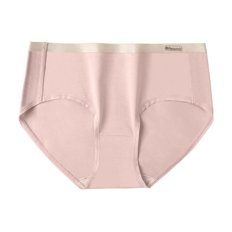 Ультра-эластичное нижнее белье, удобное длинное штапельное хлопковое шелковое нижнее белье со средней талией, женское нижнее белье из чистого хлопка