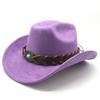 Suede Cowboy Hat Tibetan Accessories Men'S Jazz Top Hat Cowboy Hat