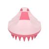 Hair Massager Soft Silicone Waterproof Manual Hair Massage Scalp Cleaning Anti Dandruff Shampoo Brush Pink