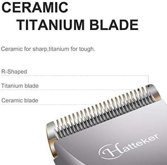 Hatteker Cordless Electric Hair Trimmer LED Beard Trimmer Grooming Set for and Professional Clipper/Trimmer/Hair - Rechargeable, Washable, Light,